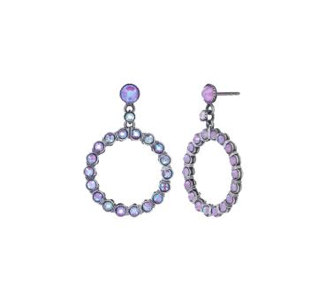 Purple - Creole Cristal - Konplott earrings